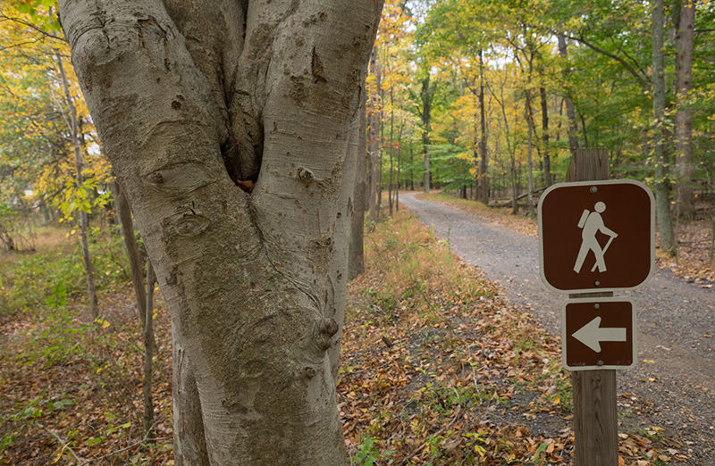 Trail sign at Patuxent Research Refuge